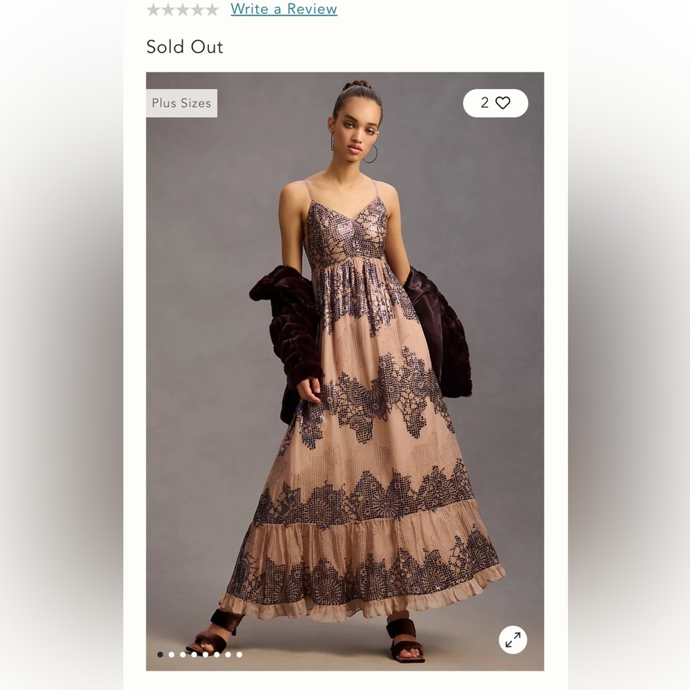 Anthropologie maxi dress xs